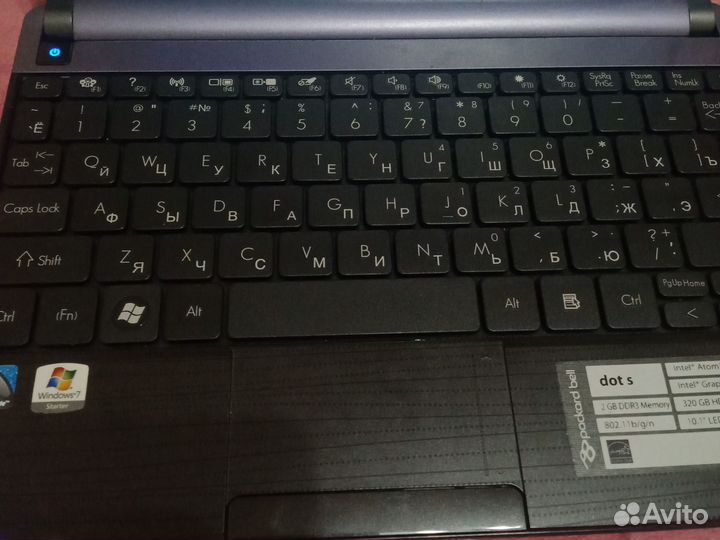 Netbook Packord bell б/у Windows 7 Starter