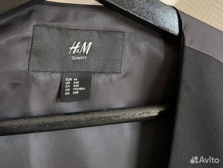 Мужской костюм тройка H&M Slim Fit (XS/44)