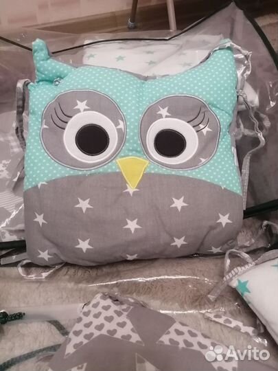 Подушки-бортики для кроватки