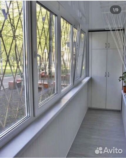 Балконы пвх/Алюминий с отделкой и утоплением