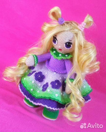 Кукла-фиалка (ручная работа)