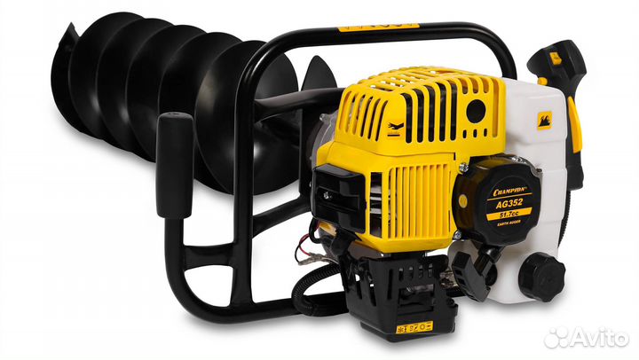 Мотобур Champion AG352 + Шнек 150мм + ножи