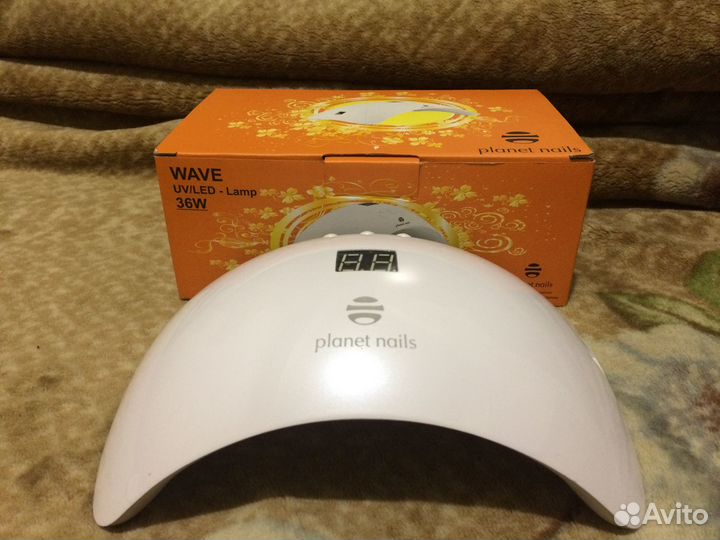 Planet nails Лампа для сушки ногтей Wave plus 36Вт