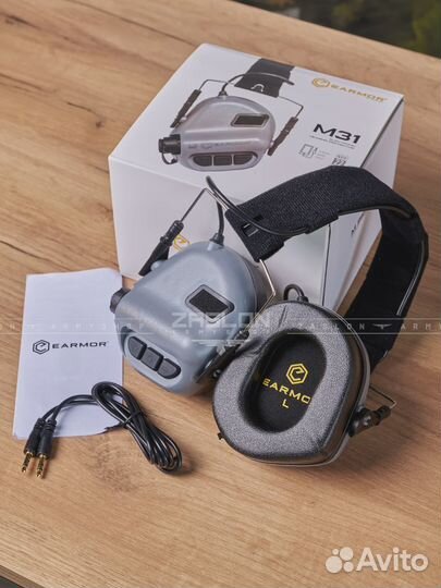 Активные наушники Earmor M31 (Олива/Песок/Черный)