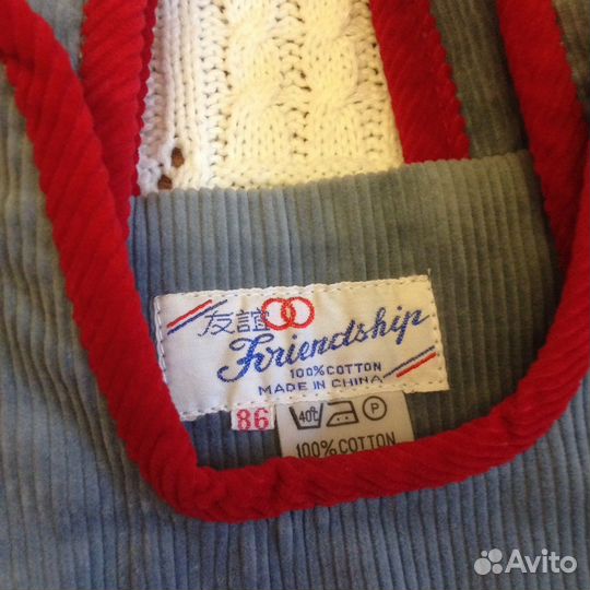 Вельветовый полукомбинезон новый