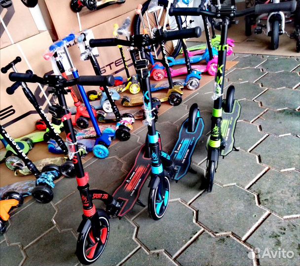 Новые Самокат двухколесный KMS 230 /180