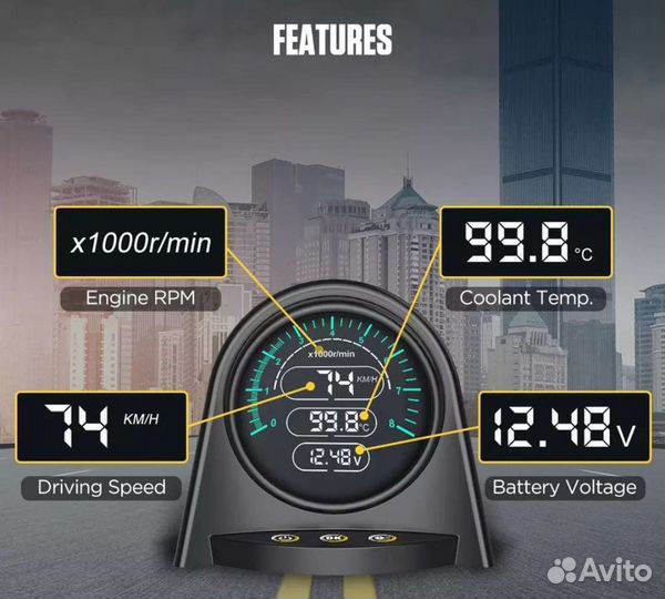Бортовой компьютер ODB2 + GPS