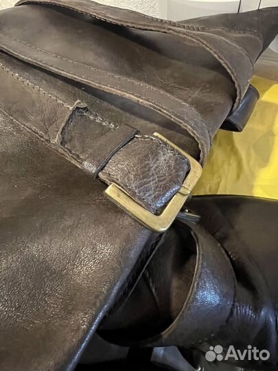 Сапоги коричневые осенние 36 с Yoox