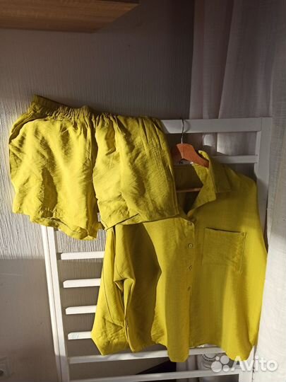 Костюм летний с шортами льняной