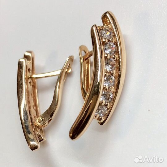 Золотые серьги 585 пробы