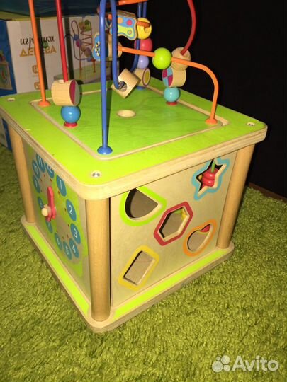 Кубик. Сортер. Игрушка из дерева