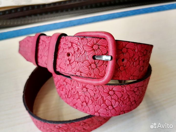 Ремень женский кожаный