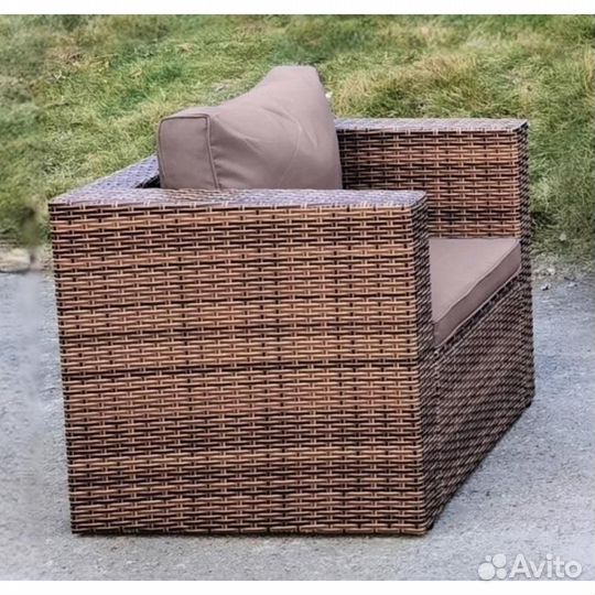 Комплект плетеной мебели brown