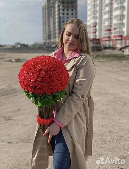 Авторский букет роз мыльные цветы на заказ 101