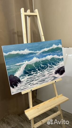 Картина маслом море