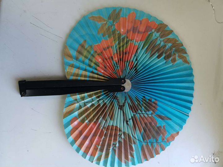 Складной веер времен СССР в родной коробке
