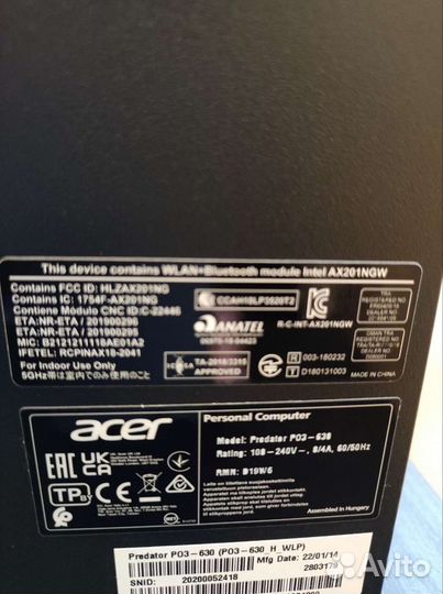 Acer Predator Orion 3000 RTX 3070 16/1TB