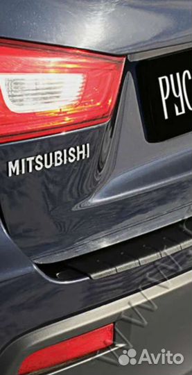 Накладка заднего бампера на Mitsubishi ASX 2010