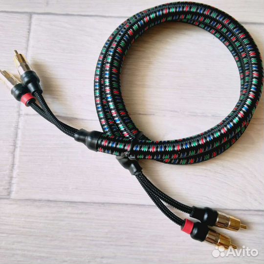 Межблочный кабель 2 rca Audioquest 1м.новый