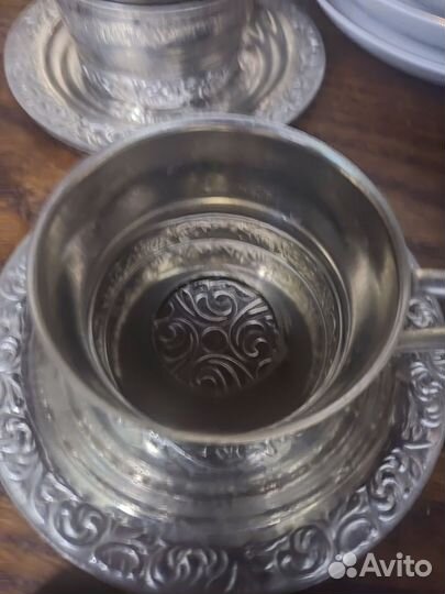 Подстаканник с блюдцем СССР