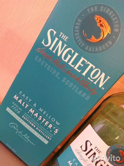 Пустая бутылка The singleton singlemaltscotchwisky