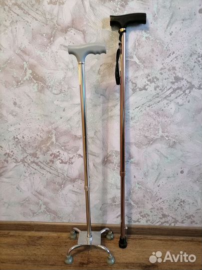 Трость алюминиевая, регулируемой длины 2 шт