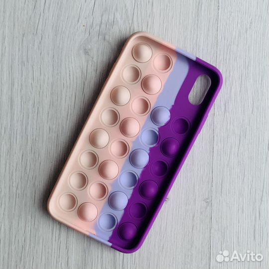 Чехол на iPhone xs max силиконовый pop it