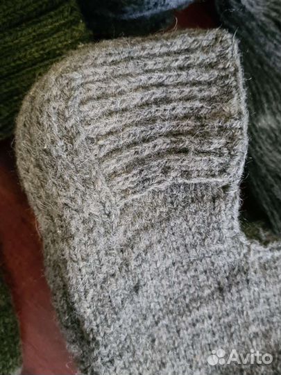 Носки и следки ручной вязки шерстяные