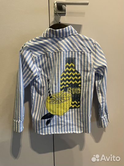 Рубашка новая белая 134