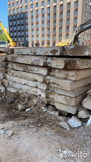 Бетонные плиты 3х1.75 бу