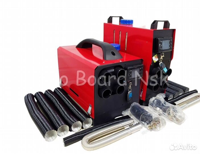 Автономный отопитель переносной в красном корпусе