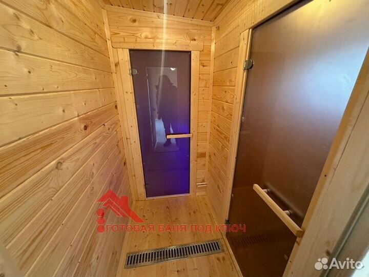 Каркасная перевозная баня