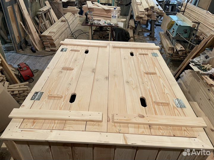 Детская песочница деревянная