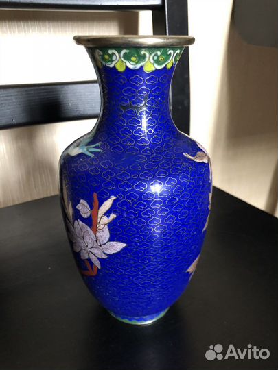 Ваза китай клуазоне