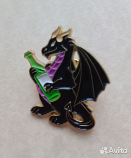 Парные значки, броши драконы