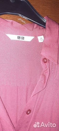 Летнее платье из вискозы uni qlo xs