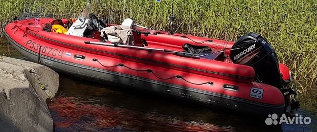 Лодка пвх Фрегат 550 FM Jet (фм Джет) Красный
