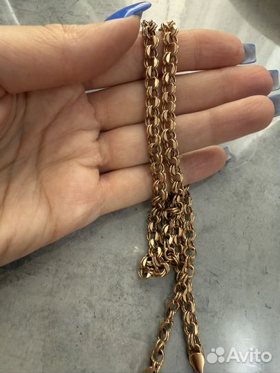 Золотая цепь бисмарк 585 60см