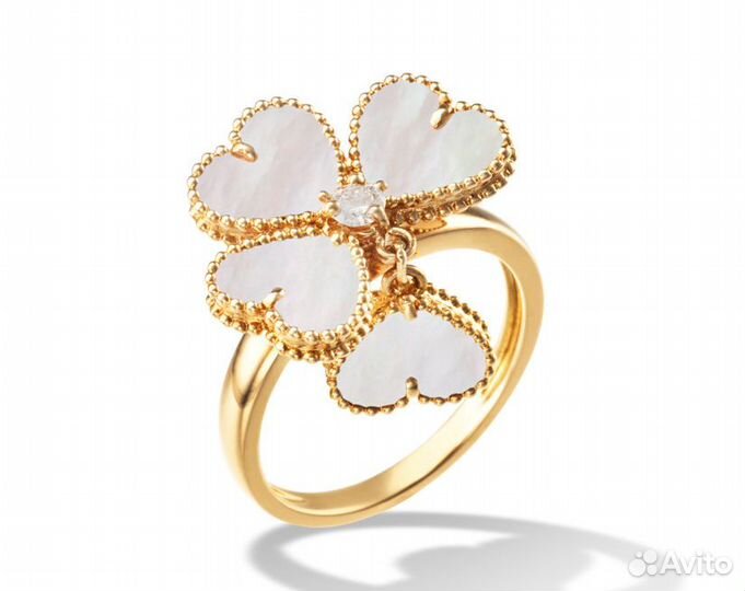 Золотые кольца с бриллиантами Van Cleef Скупка
