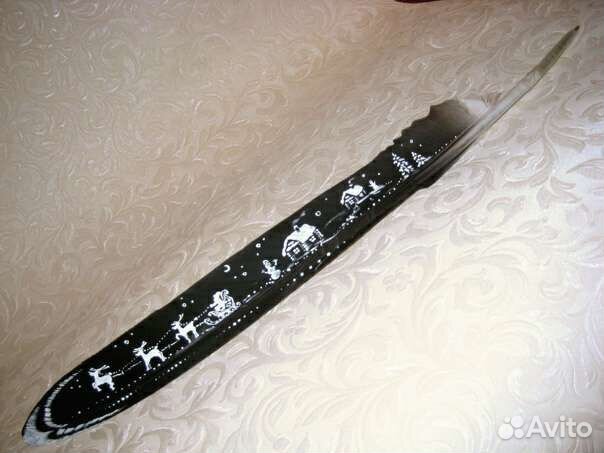 Роспись перьев-ручек на подарок или для интерьера