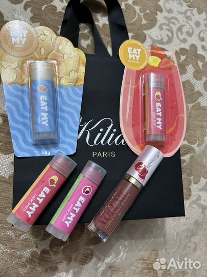 Сет блески и бальзамы для губ eat my