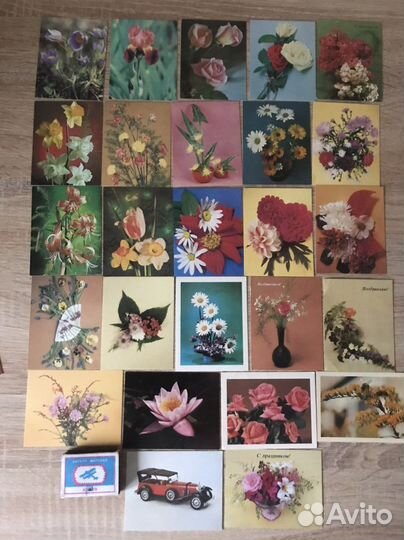 Мини открытки чистые СССР
