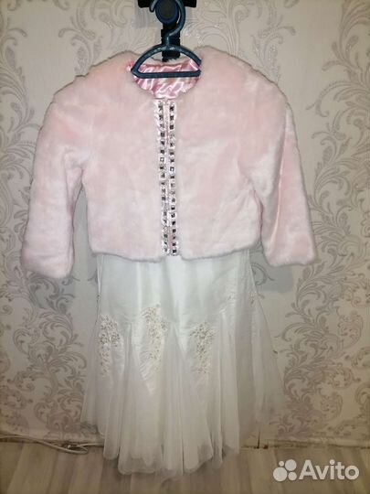 Шубка и платье для девочки