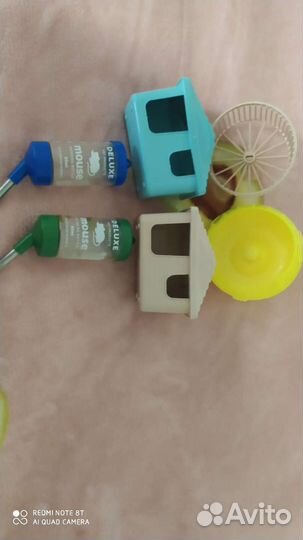 Колесо, домик, поилка для хомяков