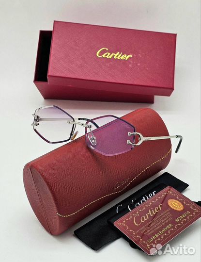 Солнцезащитные очки Cartier прозрачные