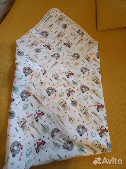 Плед из муслина новый