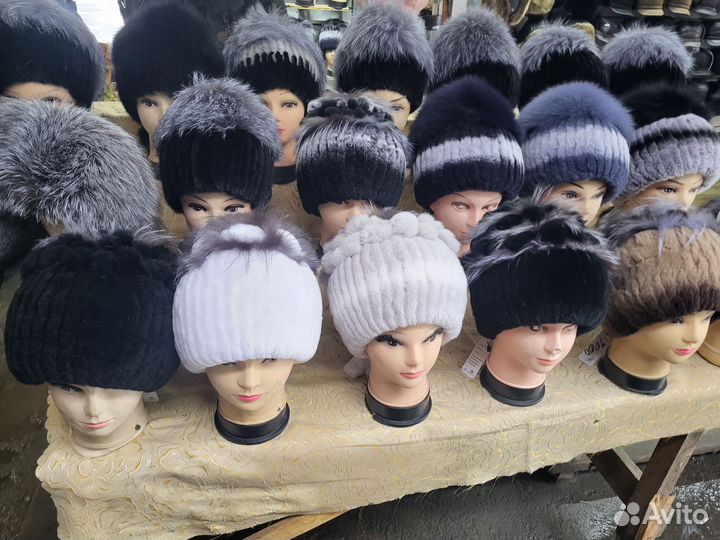 Шапка норковая женская