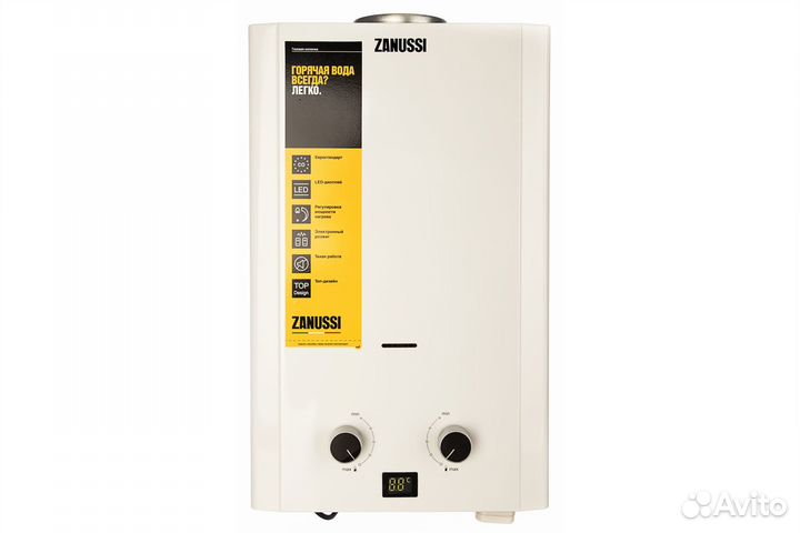 Новый газовый водонагреватель Zanussi GWH 6 Fonte