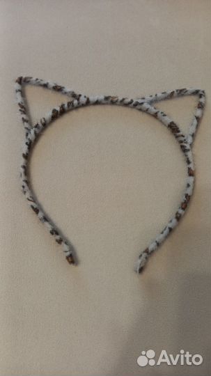 Меховой ободок для волос 
