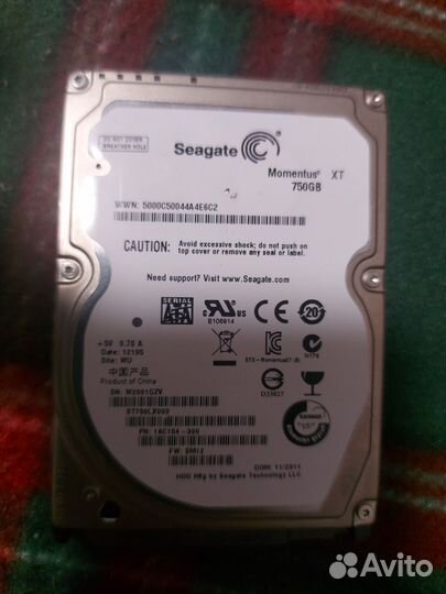 Жесткий диск SATA Hdd 750 gb 2.5